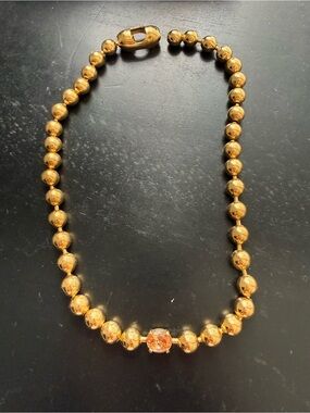 Gold Bead Choker Necklace - Elegant Women’s Jewelry